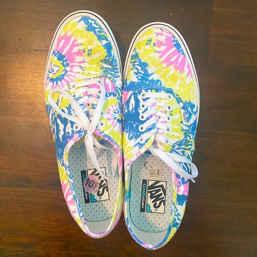Rainbow tie dye Vans 10.5